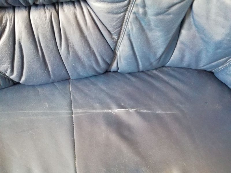 Угловой диван кожаный синий 20220202024