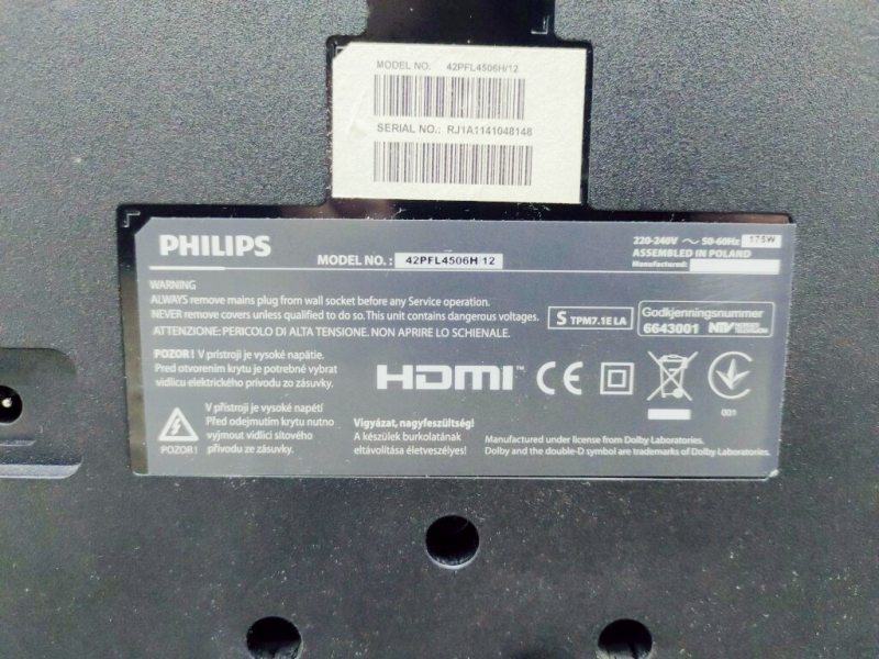 ТБ 42 Philips 42PFL4506H 12 LCD Full HD