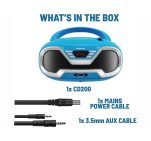 Аудіо програвач Oakcastle CD200 FM Bluetooth CD USB AUX Blue