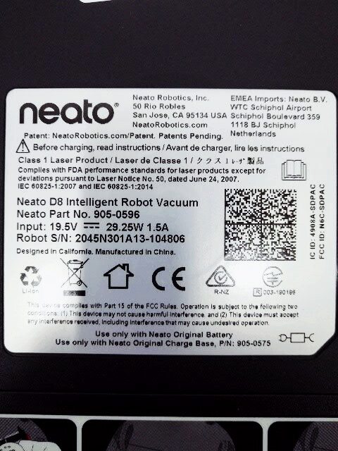Пилосос робот Neato D8 Aspirador 905 0596