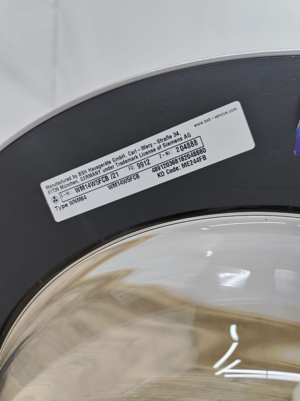 Пральна машина Siemens WM14W5FCB 2000W 8кг sn WNM64 204880