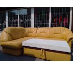 Угловой диван кожаный желтый 20200410006001