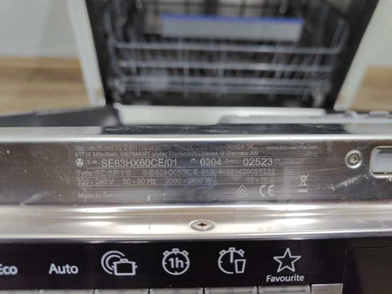 Посудомийна машина Siemens SE63HX60CE01 sn 0204