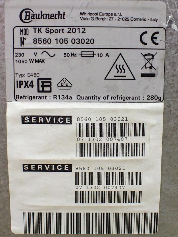 Сушильна машина Bauknecht TK Sport 2012