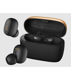 Бездротові навушники Solix 3200332 Bluetooth TouchTech Black