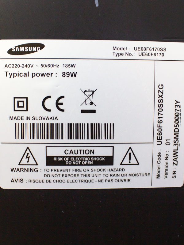 Телевизор Samsung UE60F6170SS