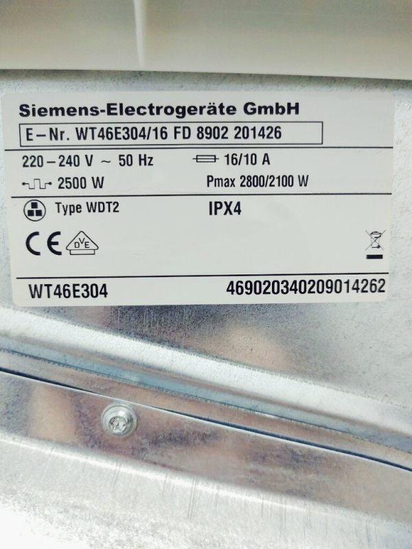 Сушильна машина Siemens WT46E304 16