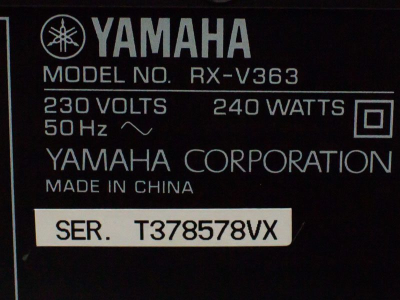 Усилитель Yamaha RX V363