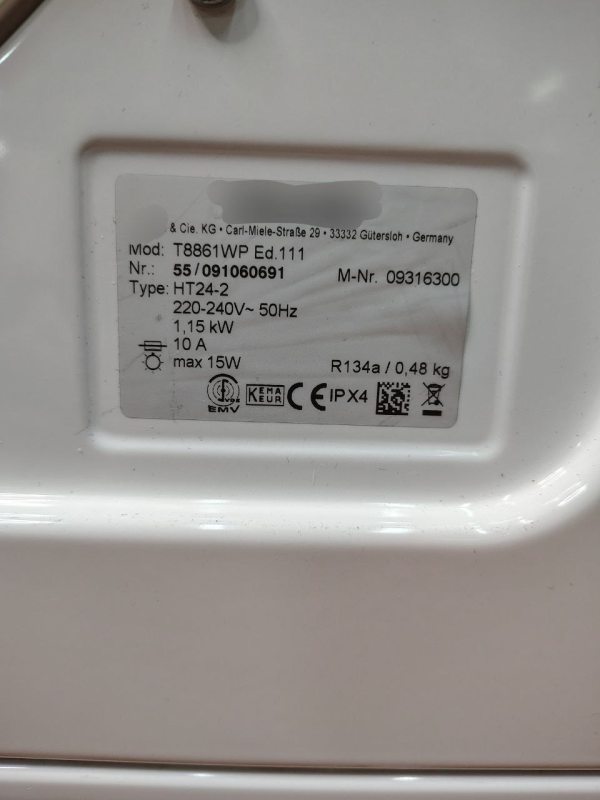 Сушильна машина Premium T 8861 WP 8 кг sn 55/091060691