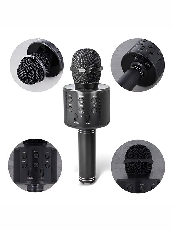 Мікрофон з динаміком Hykker BMS 300 Lite 1200 mAh Black