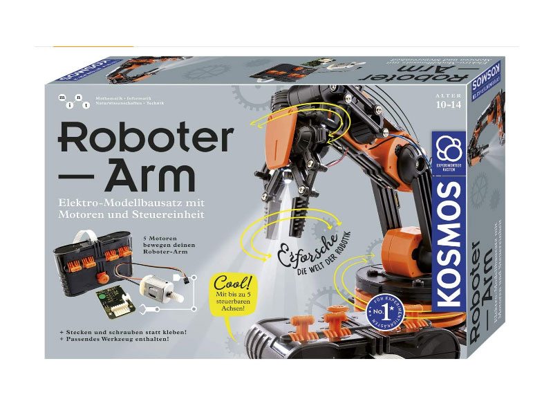 Робот-манипулятор для обучения детей робототехнике и механотронике  KOSMOS  Roboter-Arm