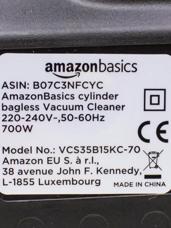 Пилосос AmazonBasics VCS35B15KC 70
