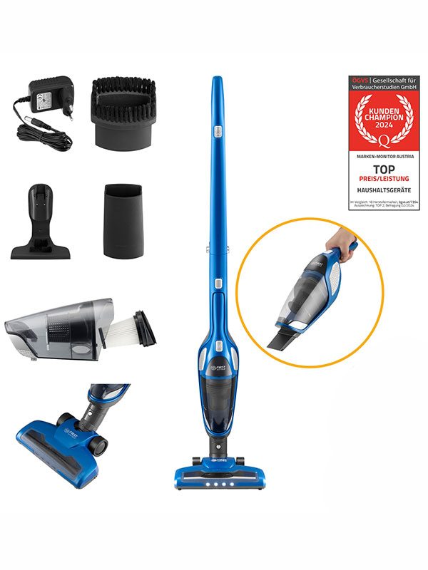 Пилосос вертикальний 2в1 First FA 5541 3 BU 120w 2200 mAh Blue