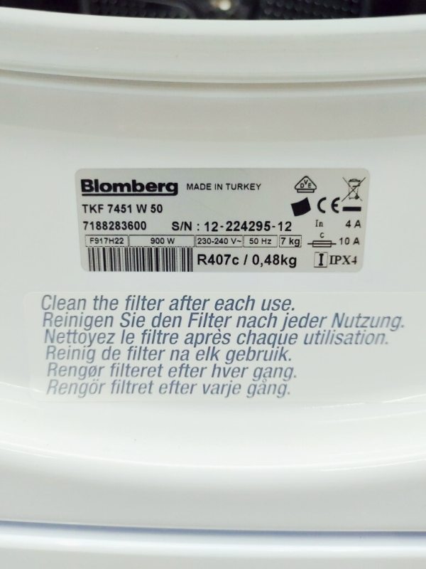 Сушильна машина Blomberg TKF 7451 W 50