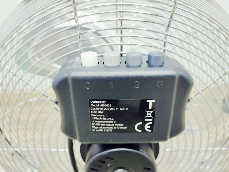 Вентилятор підлоговий Hoffen AD 0138 70w Silver