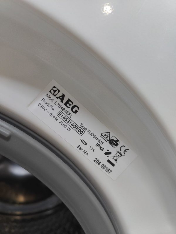 Пральна машина AEG L75484EFL 2200W 7кг sn 91453140900