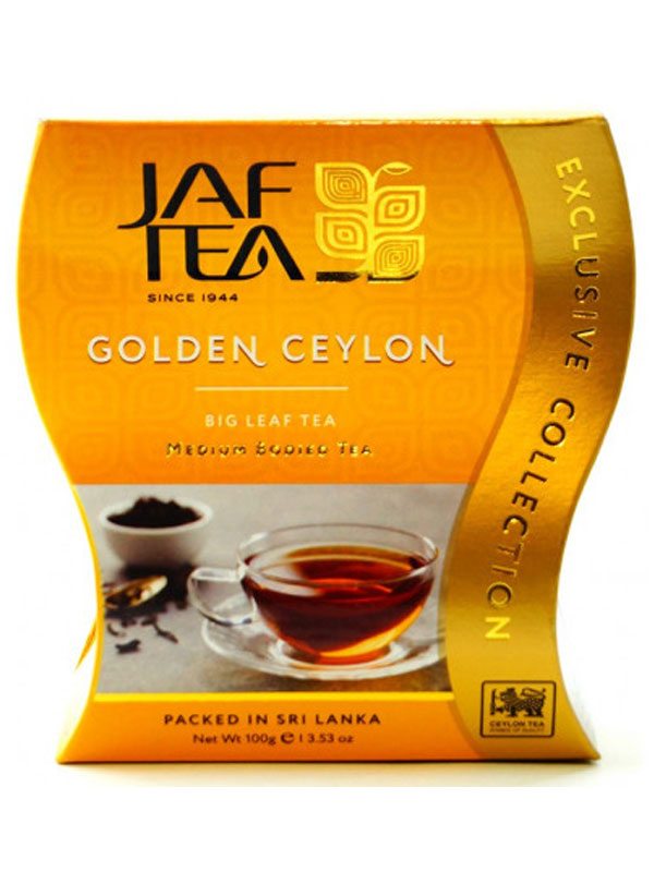 Чай черный крупнолистовой Jaf Tea Golden Ceylon 100г