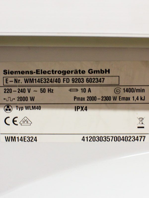 Пральна машина Siemens IQ300 WM14E324 40