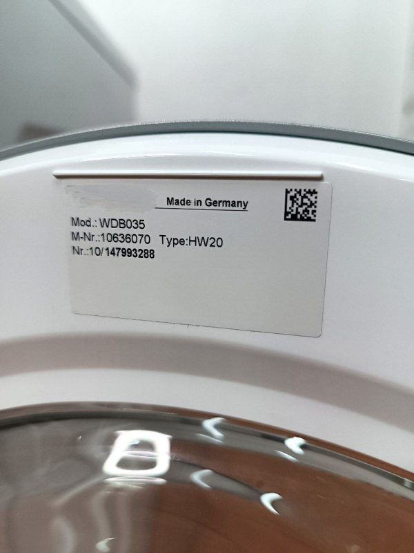 Пральна машина Premium WDB 035 7кг sn 10147993288