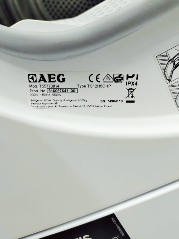 Сушильна машина AEG T55770IH4