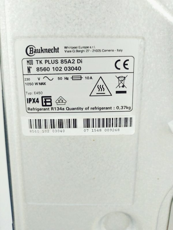 Сушильна машина Bauknecht TK PLUS 85A2 Di