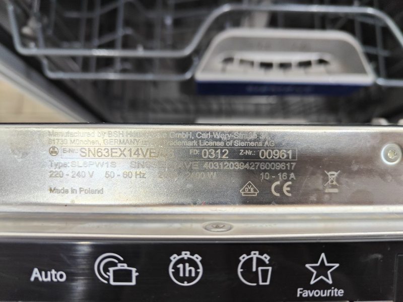 Посудомийна машина Siemens SN63EX14VE46 sn 00961