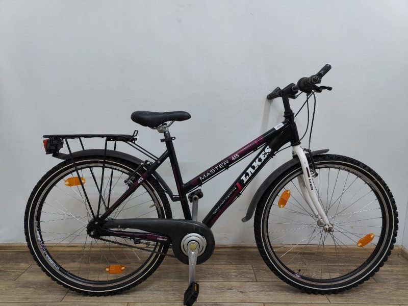 Велосипед 26 Lakes Master 415 дорожній чорно-фіолетовий