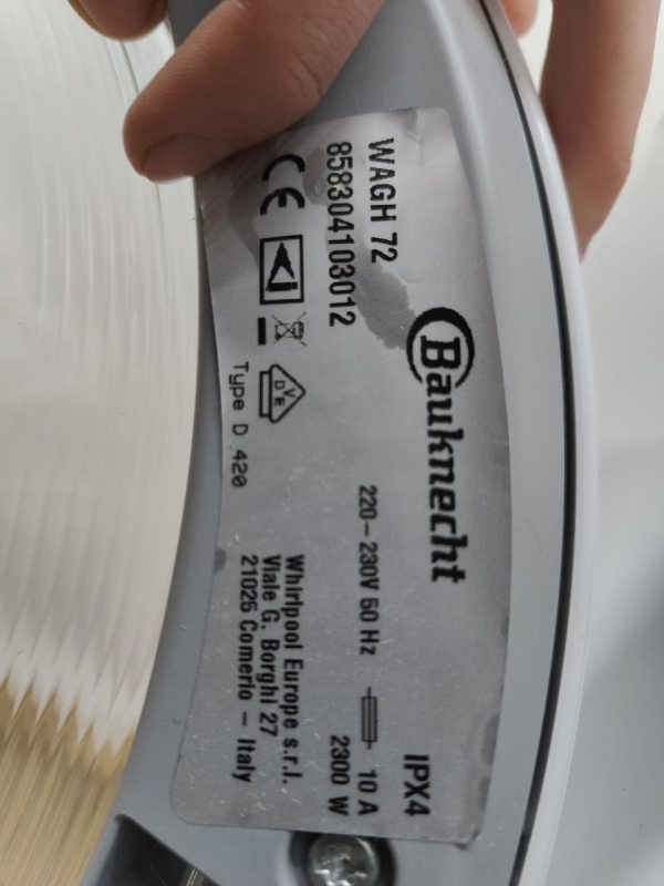 Пральна машина Baucknecht WAGH72 2300W 7кг sn 858304103012