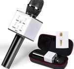 Мікрофон для караоке з динаміком Q7 Black