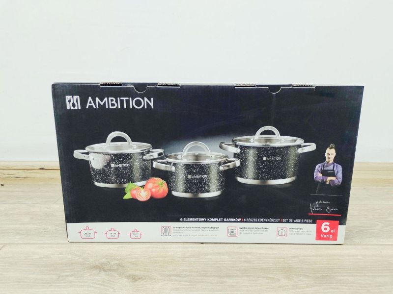 Набір посуду Ambition 310155 1 6 предметів Black