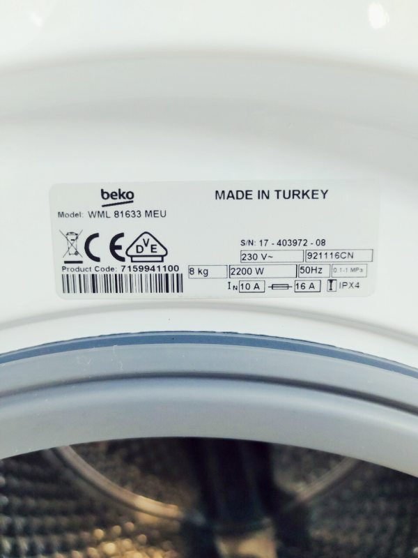 Пральна машина Beko WML 81633 MEU
