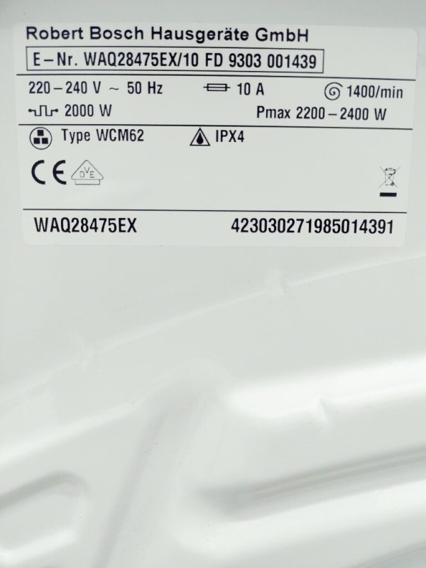 Пральна машина Bosch Avantixx7 WAQ28475EX 10