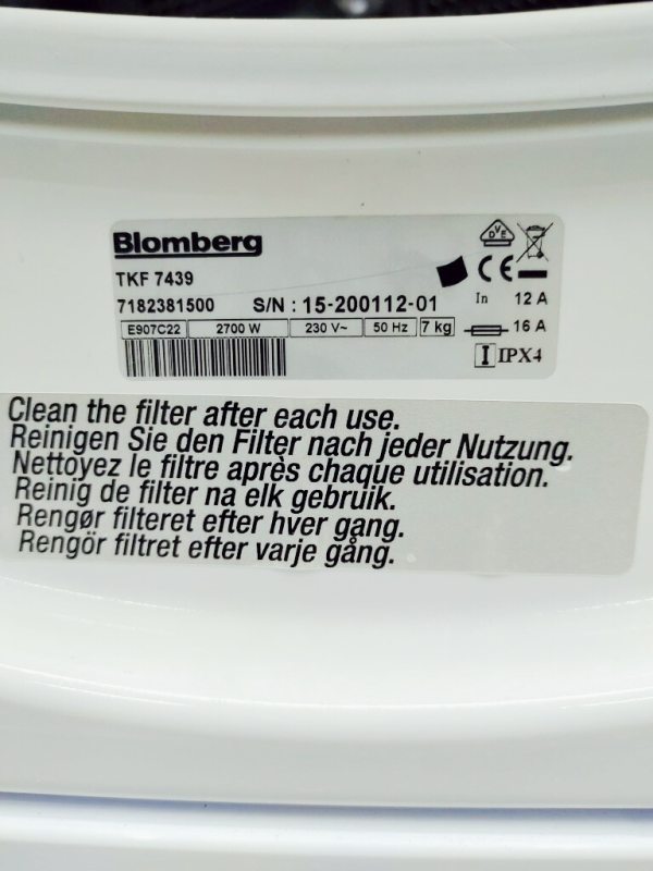 Сушильна машина Blomberg TKF 7439