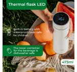 Термос Adler AD 4506 white LED 473ml