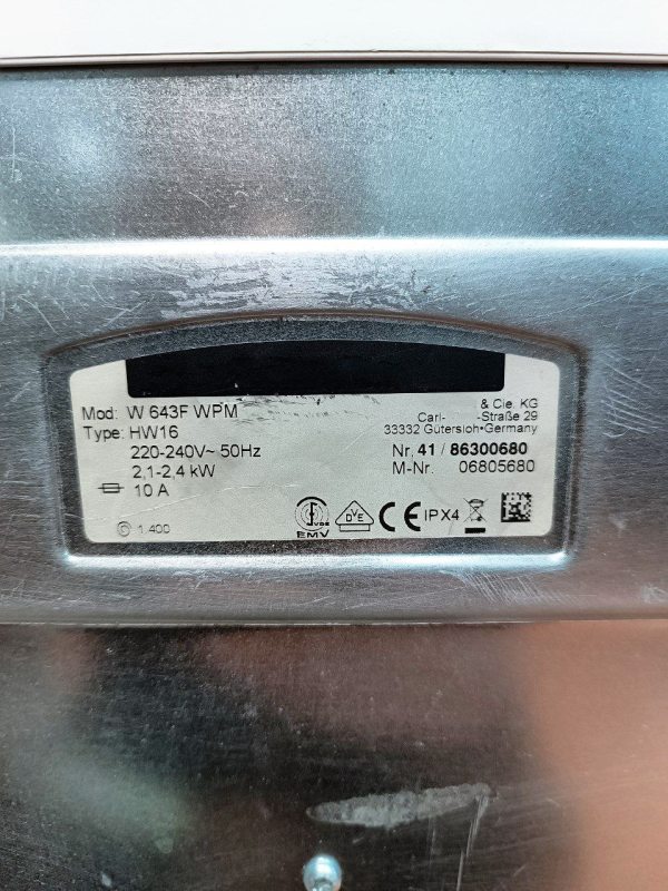 Пральна машина вертикальна Premium W 643 F 5,5 кг sn 4186300680