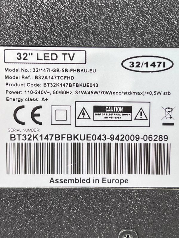 Телевізор 32 Blaupunkt B32A147TCFHD LED HD