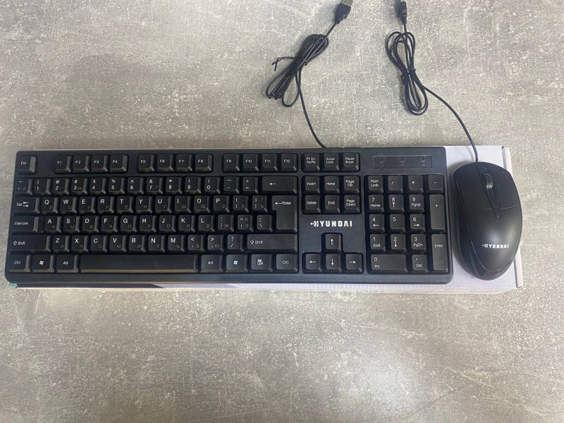 Комплект клавіатура та миша провідний USB TRY HY 1001 чорний