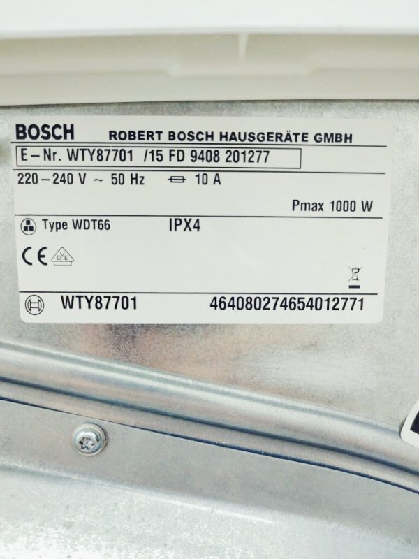 Сушильна машина Bosch HomeProfessional WTY87701 01