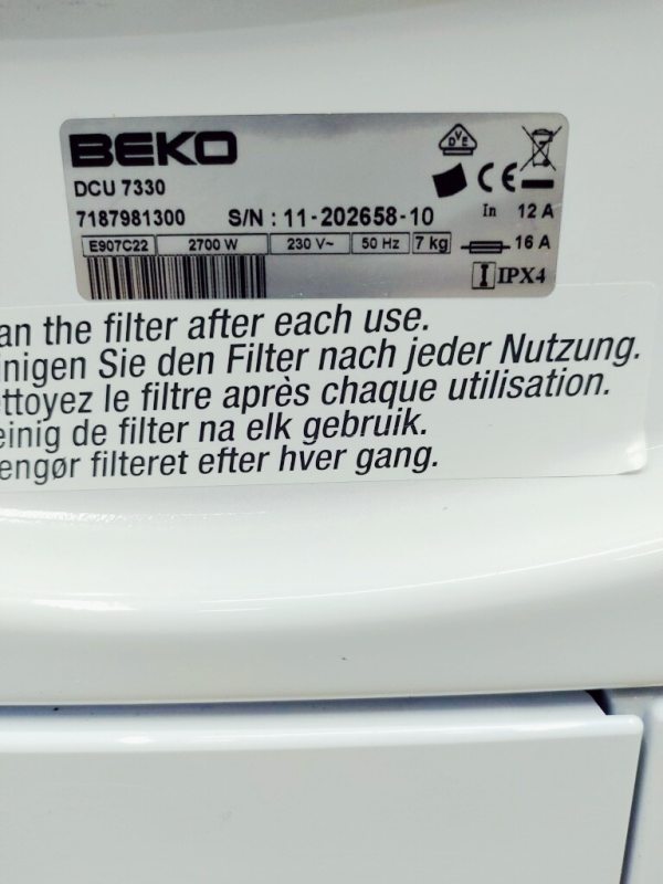 Сушильна машина Beko DCU 7330