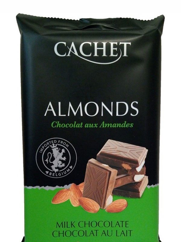 Шоколад Cachet Milk Chocolate With Almonds 300г