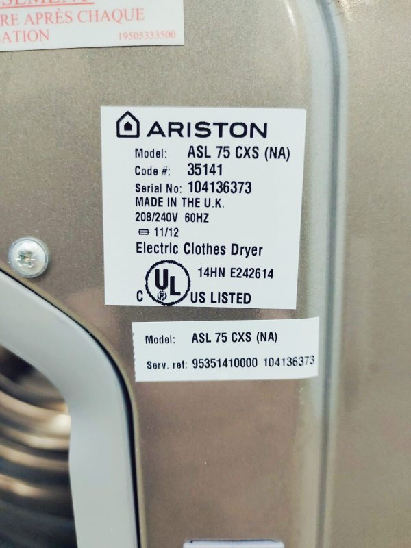 Сушильна машина Ariston ASL 75 CXS