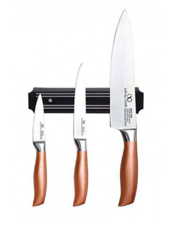 Набор ножей на магнитной планке Bergner BGIC 4500 4 предмета