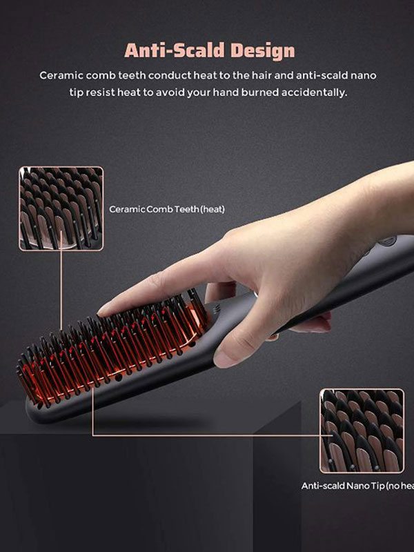 Щітка для випрямлення волосся MegaWise KL 1025 50w Black