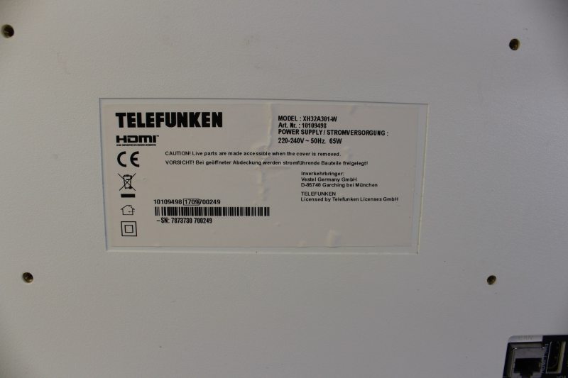 ТБ 32 Telefunken XH32A301 W LСD HD