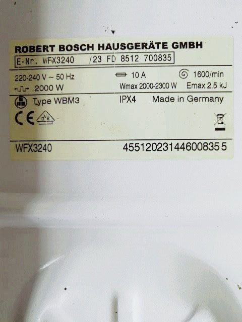 Пральна машина Bosch Maxx WFX3240 23
