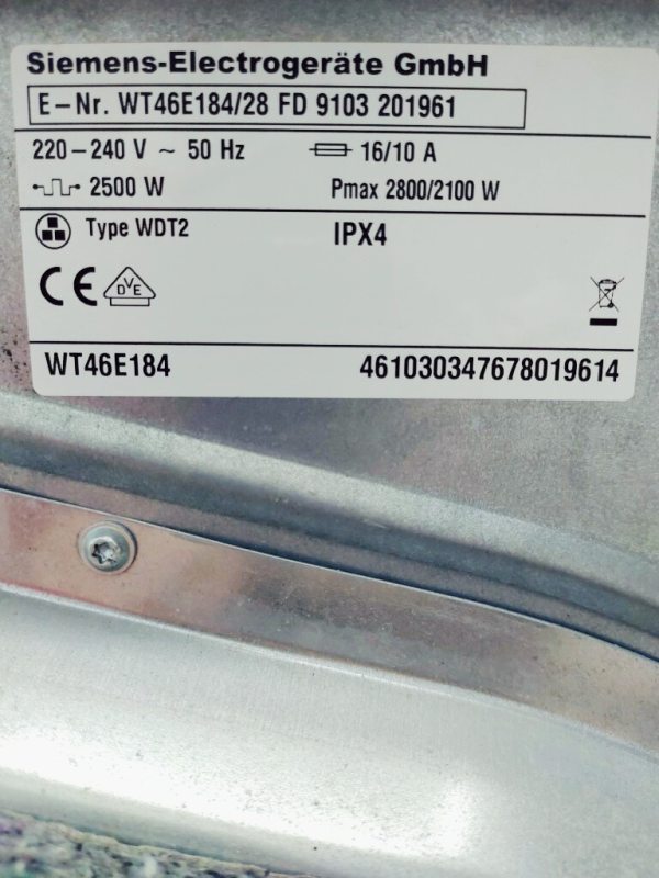 Сушильна машина Siemens WT46E184 28